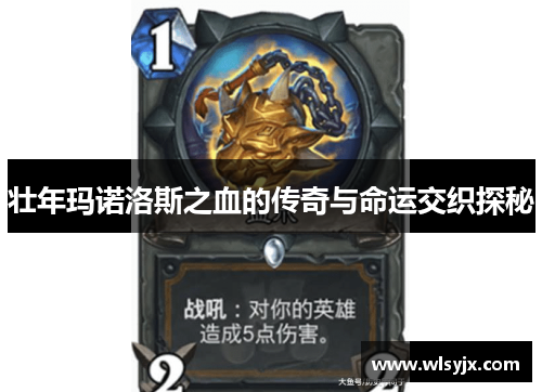 壮年玛诺洛斯之血的传奇与命运交织探秘